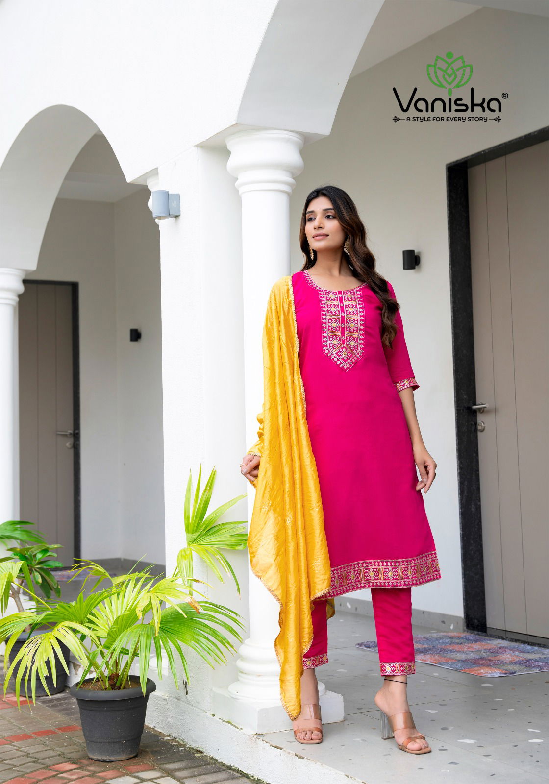 Fiza Vol 2 By Vaniska Roman Silk Kurti With Bottom Dupatta Wholesale Price In Surat
